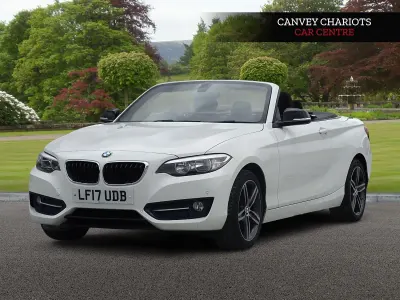Begagnad BMW 218 Sport Line 2017 Vit Cab