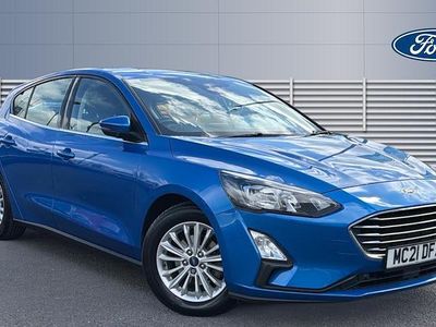 Used Ford Focus Titanium 125 HP (91 kW) 2021 Blue Hatchback