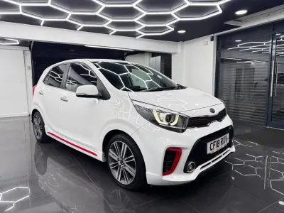 Begagnad Kia Picanto GT-Line S 84 HK (61 kW) 2018 Vit Halvkombi