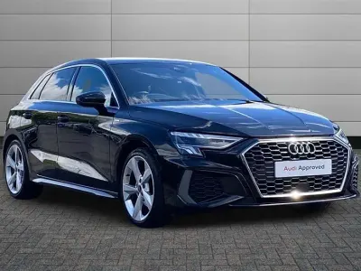 Used Audi A3 S-Line 150 HP (110 kW) 2023 Black Sedan