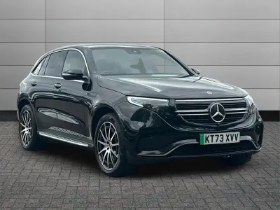 Used Mercedes EQC400 AMG line 300 kW (408 HP) 2023 Obsidian black SUV