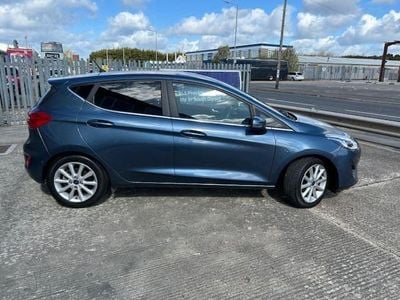 Used Ford Fiesta Titanium X 125 HP (91 kW) 2018 Chrome blue Hatchback