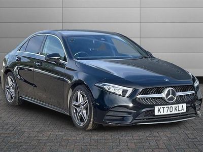 Used Mercedes A200 AMG line 150 HP (110 kW) 2021 Cosmos black Sedan
