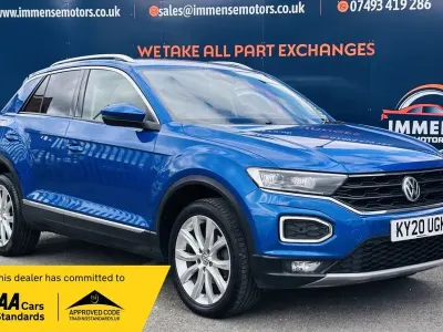 Used VW T-Roc SEL 150 HP (110 kW) 2020 Blue SUV