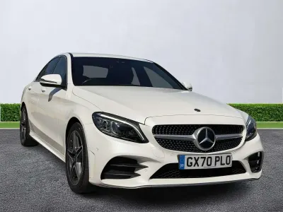 Used Mercedes C300 AMG line 258 HP (189 kW) 2020 White
