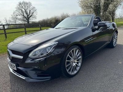 Used Mercedes SLC300 AMG line 245 HP (180 kW) 2016 Black Cabriolet