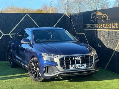 Blue Used 2019 Audi Q8 S-Line SUV | £27,995 (Good price)
