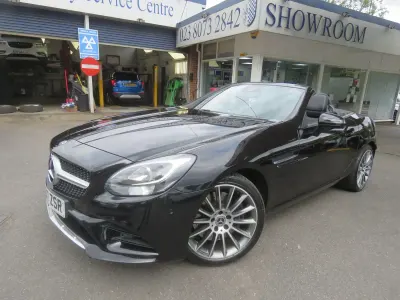 Used Mercedes SLC200 AMG line 2017 Black Cabriolet