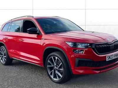 Used Skoda Kodiaq SportLine 190 HP (139 kW) 2023 Red SUV
