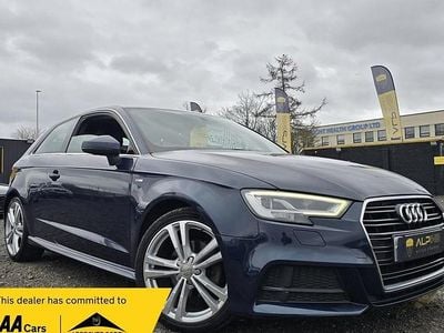 Used Audi A3 S-Line 110 HP (80 kW) 2016 Blue Hatchback