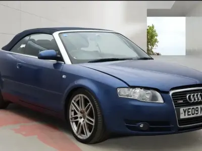 Used Audi A4 Cabriolet S-Line 200 HP (147 kW) 2009 Blue Cabriolet