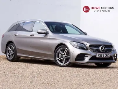 Used Mercedes C300 AMG line 245 HP (180 kW) 2019 Silver Estate