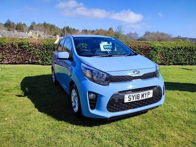 Used Kia Picanto 65 HP (47 kW) 2018 Blue Hatchback