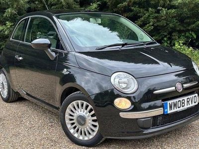 Black Used 2008 Fiat 500 Lounge Hatchback | £2,595 (Expensive)
