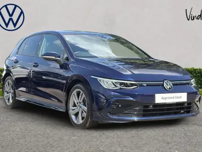 Used VW Golf VIII R-line 128 HP (94 kW) 2021 Blue Hatchback
