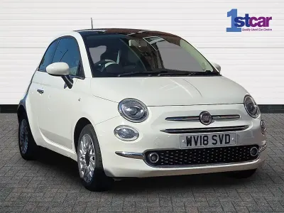 Used Fiat 500 Lounge 69 HP (50 kW) 2018 White Hatchback