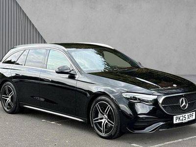 Obsidian black metallic Used 2025 Mercedes E220 AMG Line Premium Estate | £46,750 (A bit pricey)