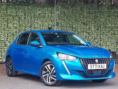 Used Peugeot 208 Allure Premium 100 HP (73 kW) 2021 Blue Hatchback