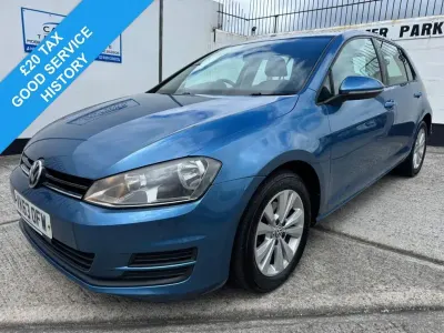 Used VW Golf VII SE 105 HP (77 kW) 2013 Blue Hatchback