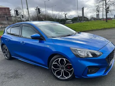 Used Ford Focus ST-Line X 125 HP (91 kW) 2018 Blue Hatchback