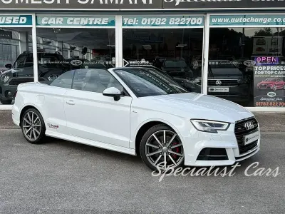 Used Audi A3 Cabriolet S-Line 150 HP (110 kW) 2017 White Cabriolet