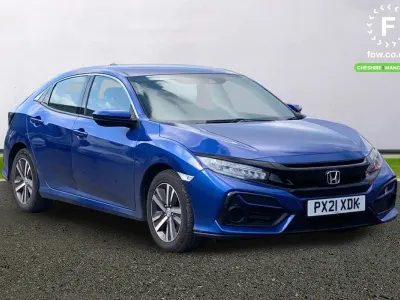 Used Honda Civic SE 126 HP (92 kW) 2021 Blue Hatchback