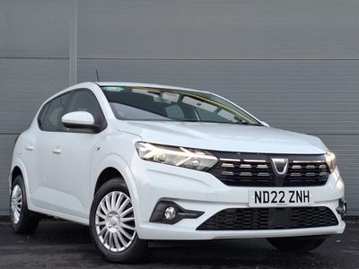 White Used 2022 Dacia Sandero Comfort Hatchback | £10,498 (Fair price)