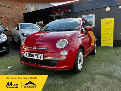 Usado Fiat 500 Lounge 69 HP (50 kW) 2008 Vermelho Citadino