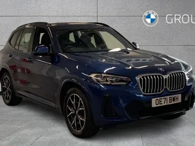 Begagnad BMW X3 M Sport 292 HK (214 kW) 2021 Blå SUV