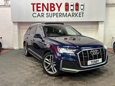 Used Audi Q7 S-Line 286 HP (210 kW) 2020 Blue SUV