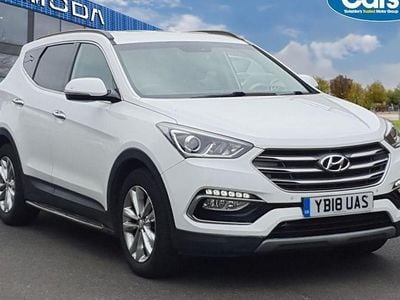 White Used 2018 Hyundai Santa Fe Premium SUV | £14,995 (Super price)