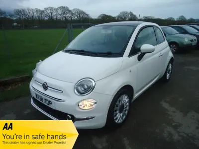 Used Fiat 500 Lounge 69 HP (50 kW) 2018 White Hatchback