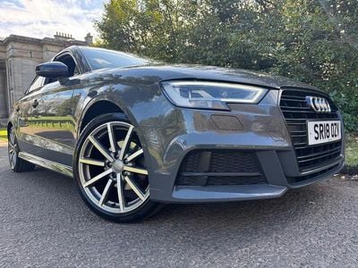 Used Audi A3 Black Edition 150 HP (110 kW) 2018 Grey Sedan