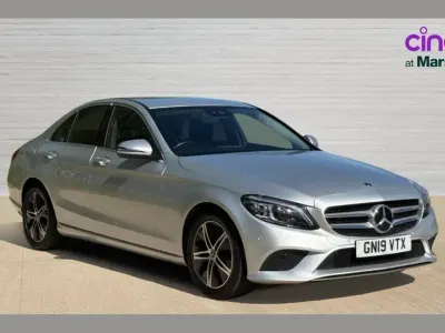 Begagnad Mercedes C200 Premium 180 HK (132 kW) 2019 Silver Sedan