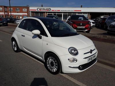 White Used 2018 Fiat 500 Lounge Hatchback | £7,450 (Fair price)