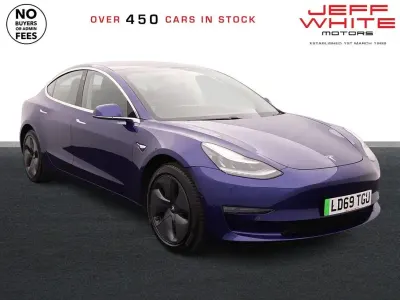 Used Tesla Model 3 Long Range AWD 366 kW (498 HP) 2019 Blue Sedan