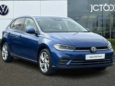 Used VW Polo Style 95 HP (69 kW) 2022 Blue Hatchback
