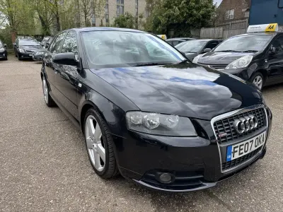 Used Audi A3 S-Line 197 HP (144 kW) 2007 Black Hatchback