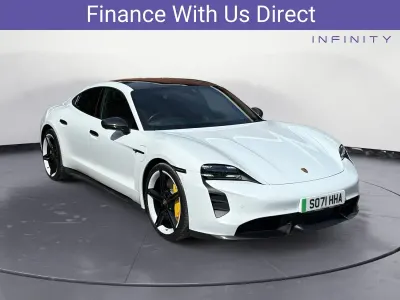 Used Porsche Taycan Performance Package 559 kW (761 HP) 2021 White Sedan