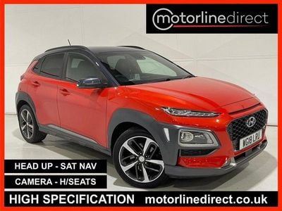 Used Hyundai Kona Premium 177 HP (130 kW) 2018 Orange SUV