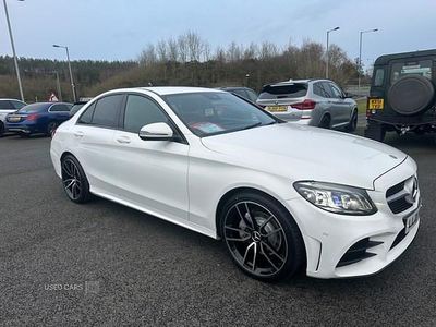 White Used 2021 Mercedes C220 AMG line Sedan | £21,695 (A bit pricey)