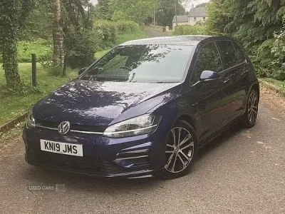 Used VW Golf VII R-line 150 HP (110 kW) 2019 Blue Hatchback