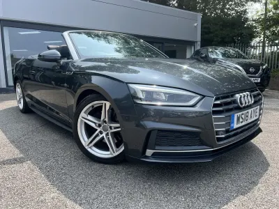 Used Audi A5 Cabriolet S-Line 2018 Grey Cabriolet