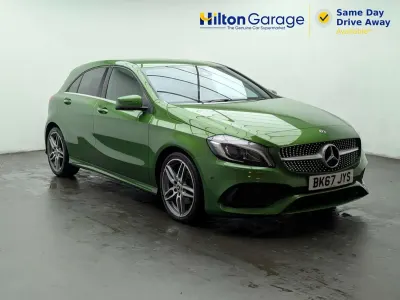 Begagnad Mercedes A200 AMG Line Premium 136 HK (100 kW) 2017 Grön Halvkombi