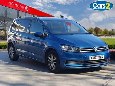 Used VW Touran SE 115 HP (84 kW) 2017 Blue MPV