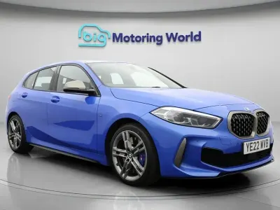 Used BMW M135 M Sport 306 HP (225 kW) 2022 Blue Hatchback