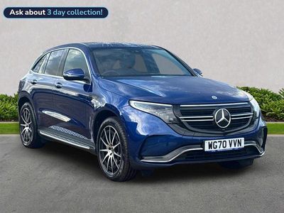 Blue Used 2020 Mercedes EQC400 AMG line SUV | £21,325 (Fair price)