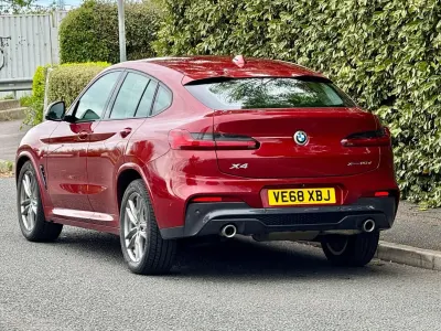 Used BMW X4 M Sport 190 HP (139 kW) 2018 Red SUV