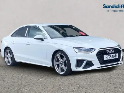 Used Audi A4 S-Line 150 HP (110 kW) 2021 White Sedan