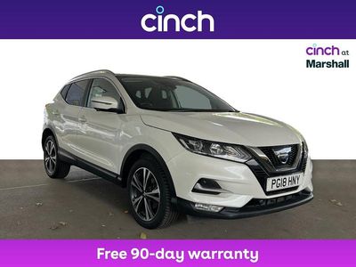 White Used 2018 Nissan Qashqai N-Connecta SUV | £11,799 (Fair price)
